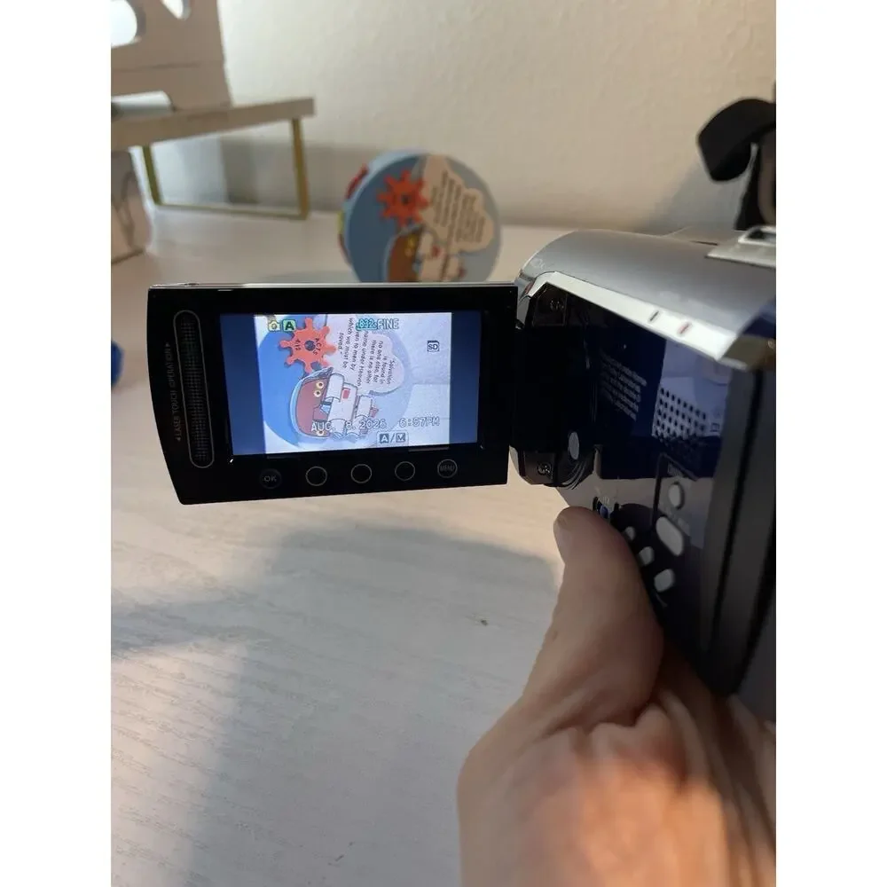 JVC Everio GZ-MG630AU 60GB HDD Blue Digital Camcorder 40x Zoom - Tested